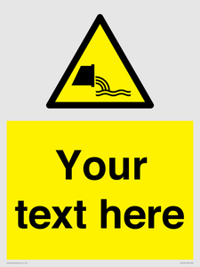 Custom Warning sewage effluent outfall